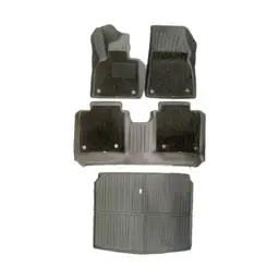 Двухслойные полики, коврики в салон Zeekr 001, TPE, рест
