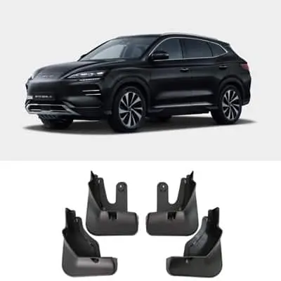 Брызговики BYD Song plus 2023-2025 год, черного цвета