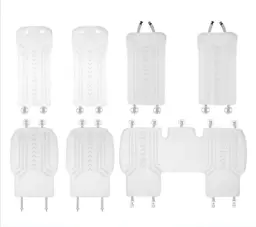 Чехлы на сиденье из эко кожи Lixiang L6, L7, белого цвета, из 7 элементов, рест