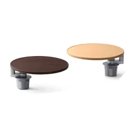 Круглый столик в салон Lixiang L6, L7, L8, L9, коричневого цвета