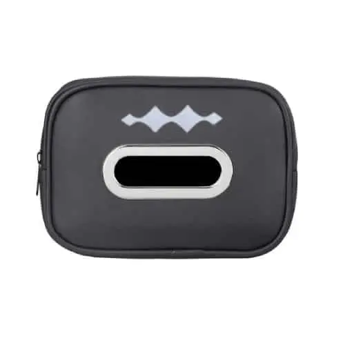 Автомобильная салфетница, держатель для салфеток BYD Leopard, из эко кожи, черная