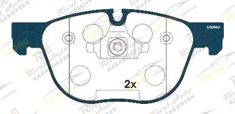 Тормозные колодки UIDNU Ceramic BMW  X5 (E70) 3.0D 3.0T 4.8T 2006-2013,  X6 (E71) 3.0D 3.0T  2020--  (керамические)  передние PN0094