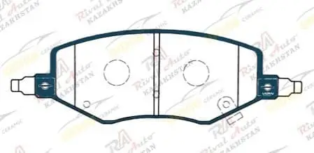 Тормозные колодки UIDNU Ceramic JAC J7 1.5L 2019--  (керамические)  передние Y-J7F/   TD1187