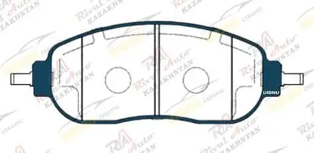 Тормозные колодки UIDNU Ceramic JAC JS6 1.5T 2022-- (керамические) передние KR1362        JT1315