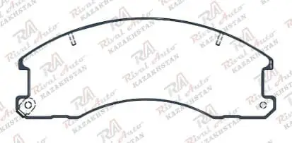 Тормозные колодки UIDNU Ceramic JAC N56 2.7D 2.8D  2017--                                                       Foton Ollin 2.8D 3.7D 4.0D 2009--  (керамические)  передние J-N56F