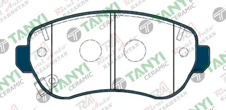 Тормозные колодки UIDNU Ceramic Geely  Emgrand 7 1.5L 2023-- (керамические)  передние