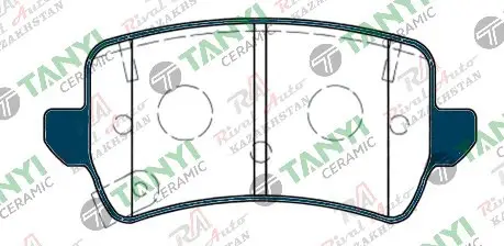 Тормозные колодки UIDNU Ceramic Geely  Emgrand 7 1.5L 2023-- (керамические)  задние