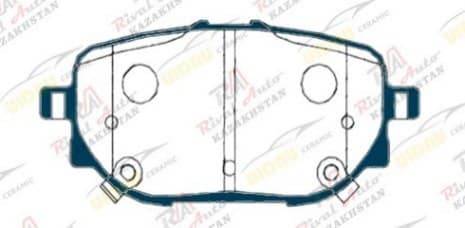 Тормозные колодки UIDNU Ceramic Geely Atlas 1.5T 2.0L 2023--                                                          Monjaro 1.5T hybrid 2022--  (керамические)  задние