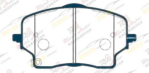 Тормозные колодки UIDNU Ceramic Geely Atlas 1.5T 2.0L 2023--                                                          Monjaro 1.5T hybrid 2022--  (керамические)  передние