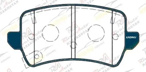 Тормозные колодки UIDNU Ceramic Geely  Emgrand 7 1.5L 2023-- (керамические)  задние