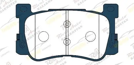 Тормозные колодки UIDNU Ceramic KIA K9 3.3L 3.8L 5.0L 2018--   K900 3.3L 5.0L 2018--                                                                                    Genesis G90 3.3L 5.0L 2016-2021 (керамические)  передние