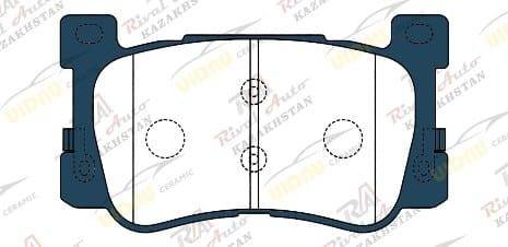 Тормозные колодки UIDNU Ceramic KIA K9 3.3L 3.8L 5.0L 2018--   K900 3.3L 5.0L 2018--                                                                                    Genesis G90 3.3L 5.0L 2016-2021 (керамические)  передние
