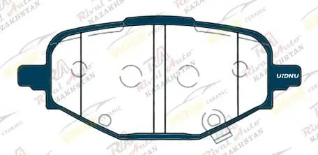 Тормозные колодки UIDNU Ceramic Chevrolet Monza 1.3T 1.4L 1.5L 2021-- (керамические) задние TY-18035