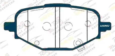 Тормозные колодки UIDNU Ceramic Chevrolet Monza 1.3T 1.4L 1.5L 2021-- (керамические) задние YD-18035