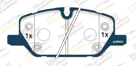 Тормозные колодки UIDNU Ceramic Chevrolet Equinox 2.0T  2021-- (керамические) передние KR1275