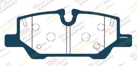 Тормозные колодки UIDNU Ceramic Chevrolet TrailBlazer (1T_56) 1.2T 1.3T 2021-- (керамические) задние