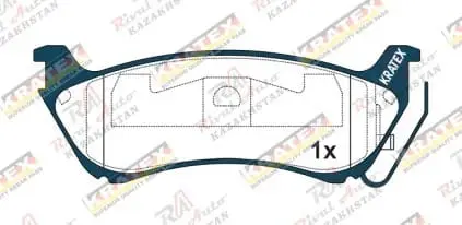 KRATEX Mercedes M-class (W163) 2,7L 3,2L 97-05 задние GDB1379