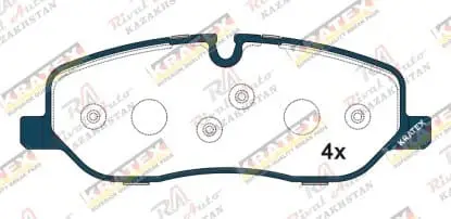 KRATEX Land Rover  Range Rover 3.0L 4.4L 2002-2009, Range Rover Sport 2.7L 4.4L 2005-2009, Discovery  2.7L 4.0L 4.4L 2004-2013   передние GDB1631