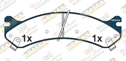 KRATEX Hummer H2 6.2L 2002-2009   GMC Yukon Denali  4.8L 6.0L 2000-2006 Chevrolet  Silverado 5.3L 6.0L 2002-2008  передние KR784