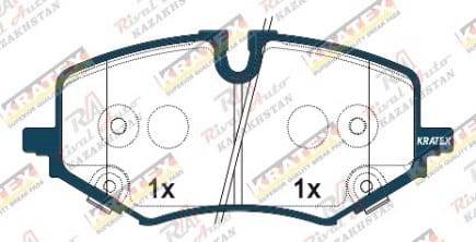 KRATEX Chevrolet TrailBlazer 1.2L 1.3l 2022- передние KR1296