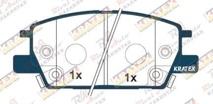 KRATEX Chevrolet Malibu 1.5T 2.5L 2016-2019, Equinox 1.5T 1.6L 2017-2022 (америка), GMC Terrain 1.5T 2.0L 2017-2022   передние GDB8022