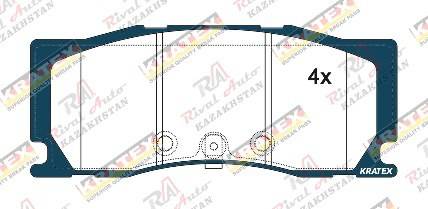 KRATEX Hyundai  Palisade 2.2D 3.5L 3.8L (ALCON) 2018--                            передние KR1351