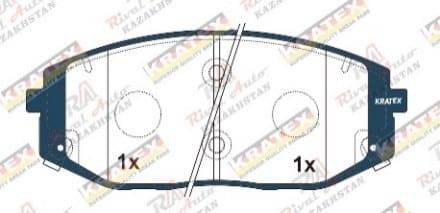 KRATEX Hyundai Staria 2.2L 3.5L 2021-- передние KR1305