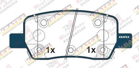 KRATEX Hyundai Santa Fe 1.6L 2.2D 2.5L 2.5T 3.5L 2021--  Palisade (LX3) 2.5T 2024--  Santa Cruz 2.5L 2021--   KIA Sorento 1.6L 2.2D 2.5L 3.5L  2019--  Carnival / Sedona 2.0T 2.2D 3.5L 2021-- задние KR1278