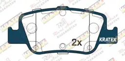 KRATEX Toyota Corolla 1.4L 1.6L 1.8L 2.0L 2013-2019   задние GDB3480