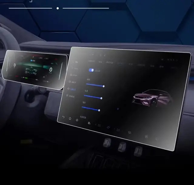 Защитное стекло для приборной панели и монитора, BYD Song plus, Tang, Han, из 2 элементов, 15.6 размер