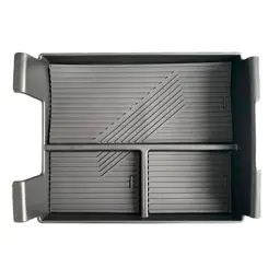 Органайзер в подлокотник Lixiang L6, L7 рестайлинг, из пластика, черного цвета