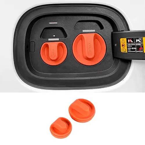 Заглушка на порт зарядки Lixiang L6, L7, L8, L9 оранжевый цвет, на магните