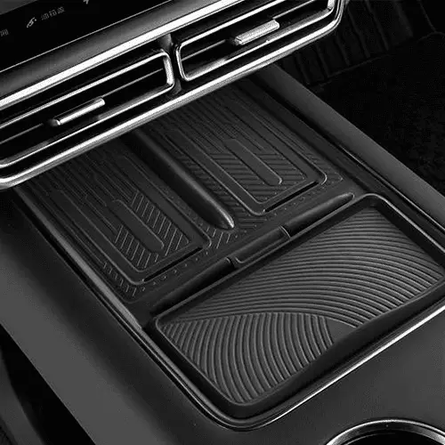 Силиконовая вставка на центральную консоль для беспроводной зарядки Lixiang L6,L7,L8,L9, черного цвета, рестайлинг