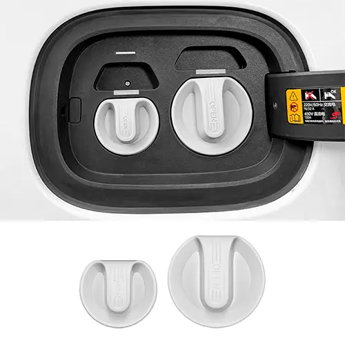 Заглушка на порт зарядки Lixiang L6, L7, L8, L9, Белого цвета, на магните