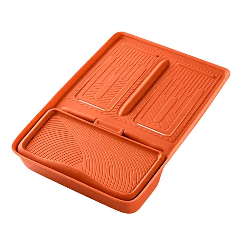 Силиконовая вставка на центральную консоль для беспроводной зарядки Lixiang L6,L7,L8,L9 оранжевого цвета, рестайлинг