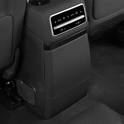 Защита на холодильник Lixiang L6, L7 Max, Ultra, с застежкой, черного цвета, из 2х элементов