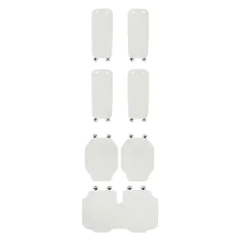 Чехлы на сиденье из эко кожи Lixiang L6, L7, белого цвета, из 7 элементов