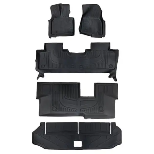 Однослойные полики, коврики в салон и багажник BYD Leopard 8, TPE, 7 местный