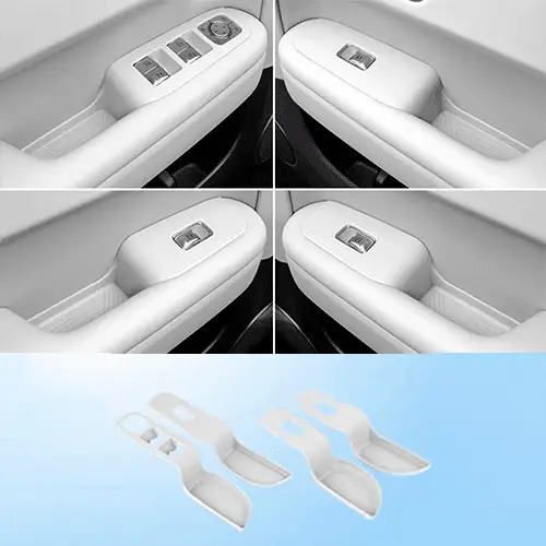 Силиконовые накладки на дверные ручки, Lixiang L6, Белого цвета