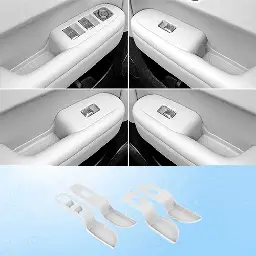 Силиконовые накладки на дверные ручки, Lixiang L6, Белого цвета