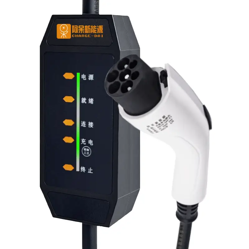 Портативная зарядка "Chargedai" для электромобилей, мощностью 3,5 кВт, 5 метров
