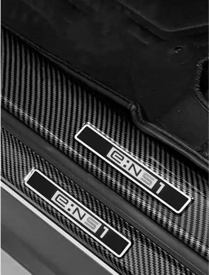 Защитные накладки на пороги дверей и багажник, Honda e:NS1, карбоновые из 8 элементов