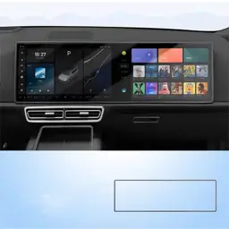 Силиконовая накладка на рамку переднего монитора Lixiang L6, Черного цвета, 2024