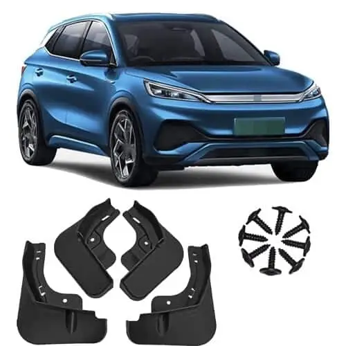 Брызговики BYD Yuan Plus, 2022 год, черного цвета