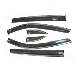 Ветровики, дефлекторы Lixiang L6, плотные прозрачные с хромом