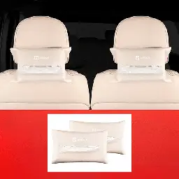 Автомобильная салфетница, держатель для салфеток Zeekr, из эко кожи, бежевого цвета, 2 шт.