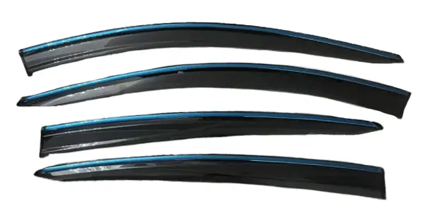 Ветровики, дефлекторы Honda MN-V, прозрачные с хромом