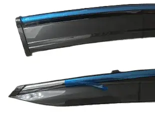 Ветровики, дефлекторы Honda MN-V, прозрачные с хромом