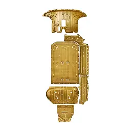 Защита днища, картера, поддона Lixiang L6, сплав алюминий из 6 частей