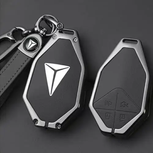 Противоударный, защитный чехол для смарт-ключа Changan Deepal S07, Черного цвета